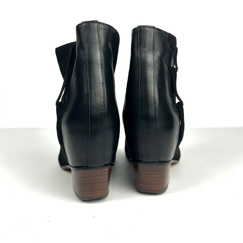 NWOB NEW Golden Goose MILK Black Suede Leather Ankle Cowboy Booties EUR 38 US 8